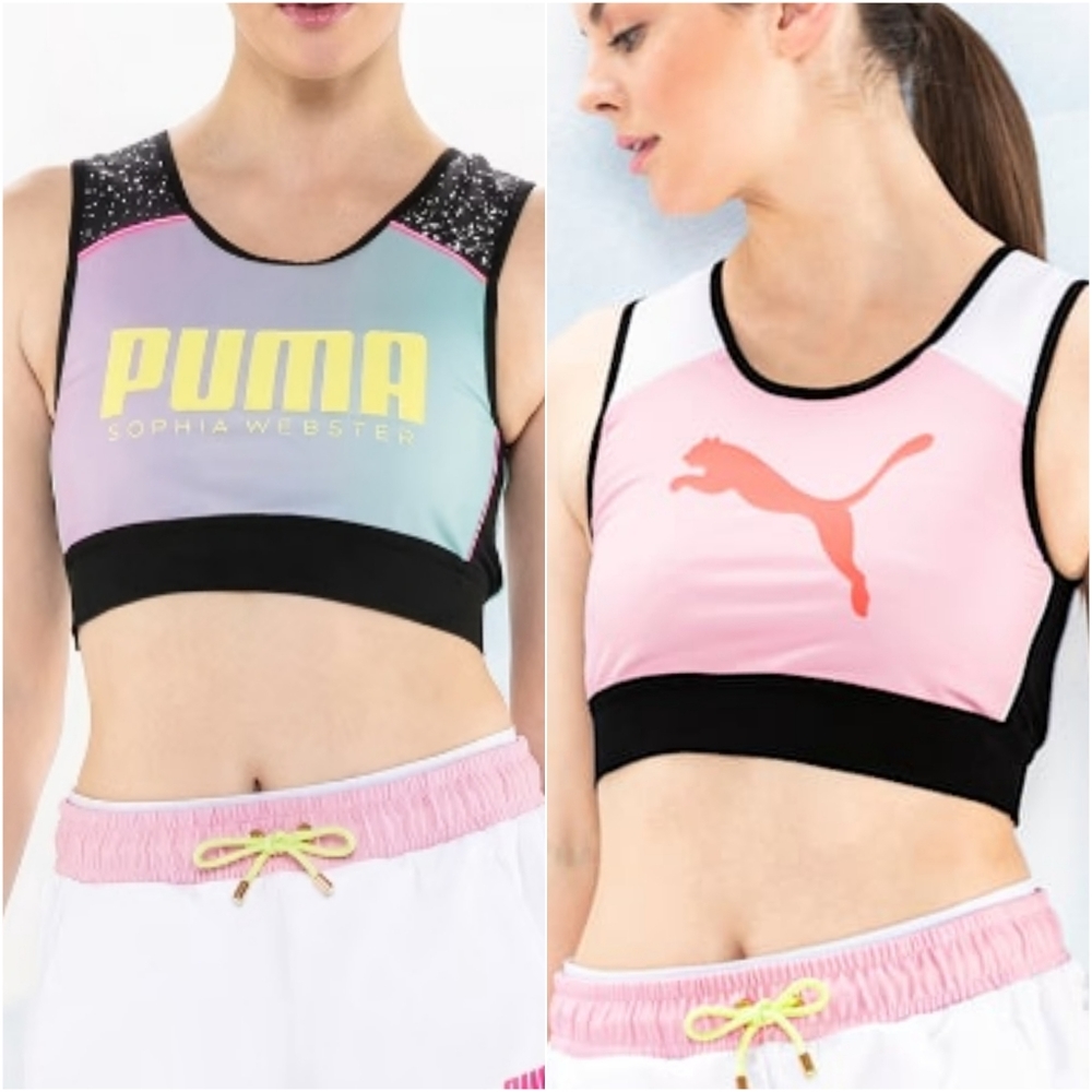 NEW! PUMA X Sophia Webster Reversible Crop Top Sports Bra XS